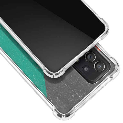 Kuwait Flag Distressed Galaxy A72 5G Clear Case